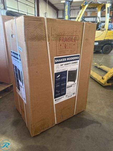 Shaker Moderna 24-Inch Vanity Combo by Royal Cabinets, Fully Assembled - Roller Auctions