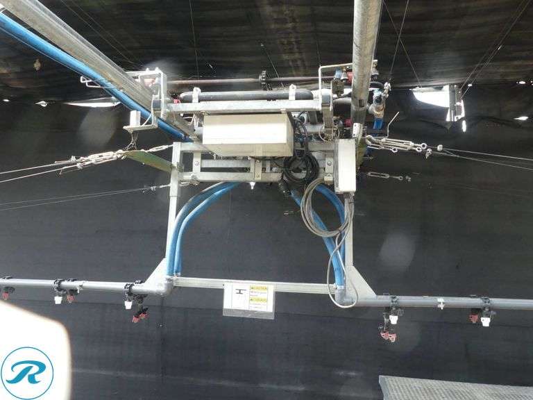 GTI Common Sense Greenhouse 30′ Boom Irrigation System, 120′ Travel Rail, 100′ On-Rail Hose - Roller Auctions