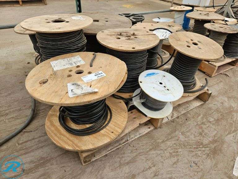 Pallet of Reels of Electrical Cables - Roller Auctions