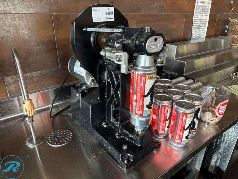 Marathon Electric Can Sealer With Assorted Cans And Lids - Roller Auctions