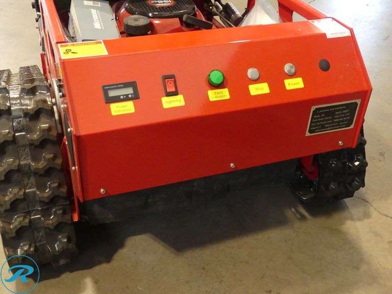 New 2025 MMS 750 Remote Control Crawler Lawn Mower - Roller Auctions