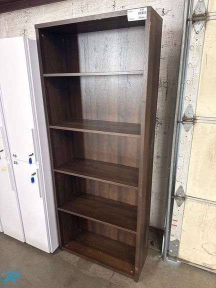 5-Tier Hardwood-Style Shelving Unit - Roller Auctions