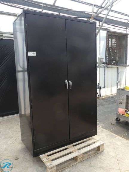 Uline 2-Door Metal Storage Cabinet - Roller Auctions