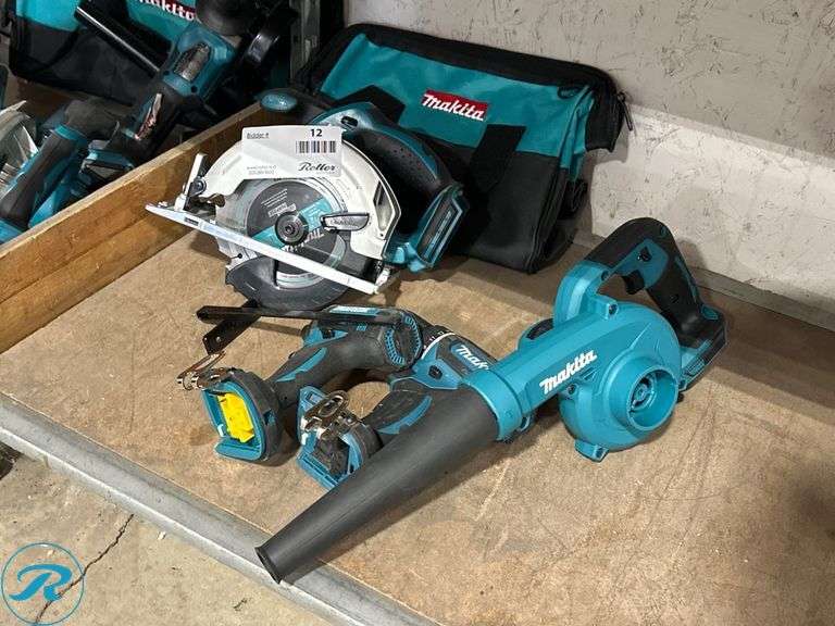 (4) Makita 18V Power Tools With Bag