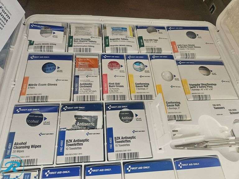 First Aid Only Fully Stocked Plastic First Aid Kit - Roller Auctions