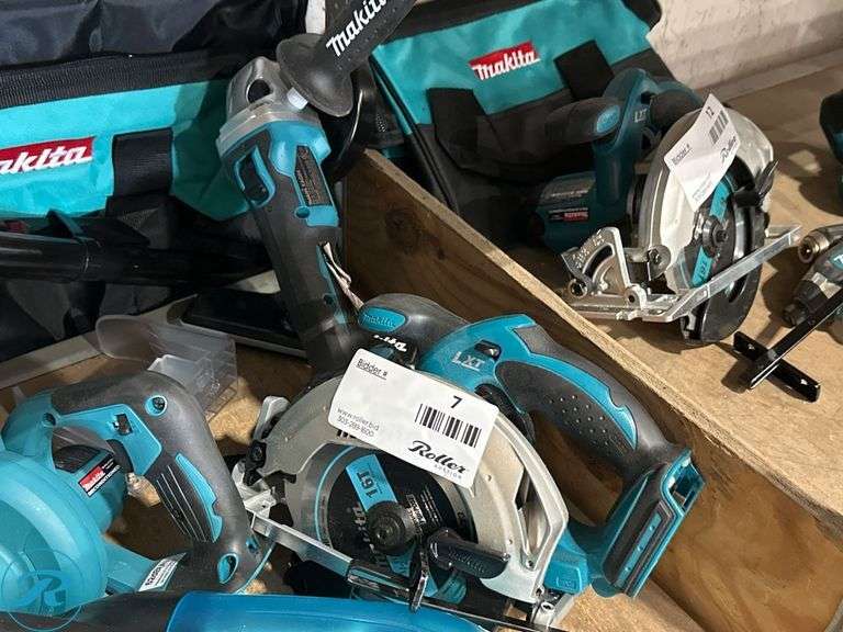 (6) Makita 18V Power Tools With Bag - Roller Auctions
