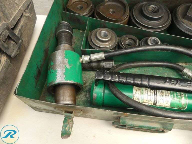 Greenlee Slug Buster Knockout Punch Set with Hydraulic Driver - Roller Auctions