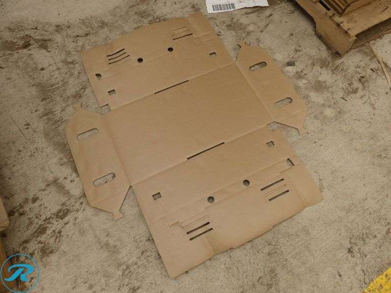 (52) Pallets of Flat Corrugated Cardboard Boxes and Protective Inserts - Roller Auctions