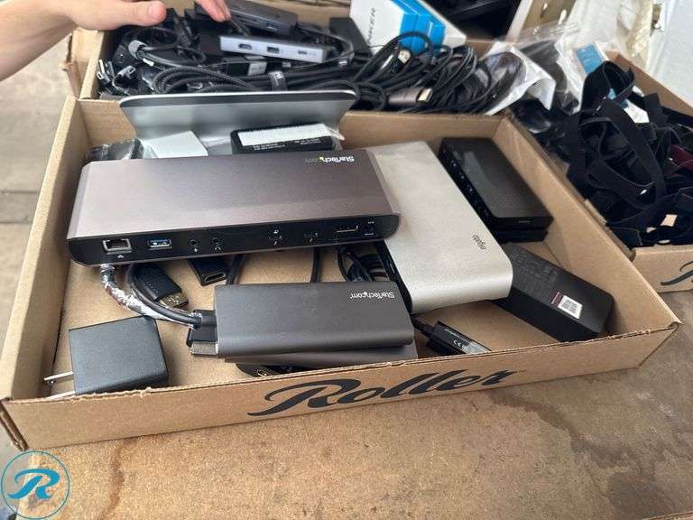 Electronics and Accessories Including Docking Stations, Cables, and Chargers - Roller Auctions