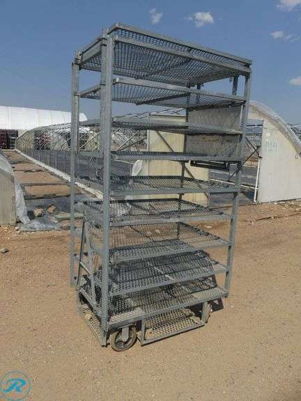 (68) Towable Multi-Tier Nursery Carts With Adjustable Height, 44″ x 32″ x 88″ or 100″ Height - Roller Auctions