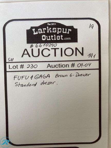 (1) New- FUFU&GAGA Brown 6 -Drawer Standard dresser - Roller Auctions
