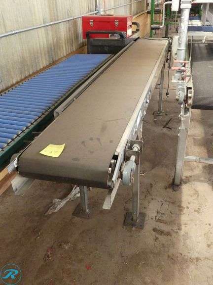 Line Conveyor, 120" Length, 13" Belt - Roller Auctions