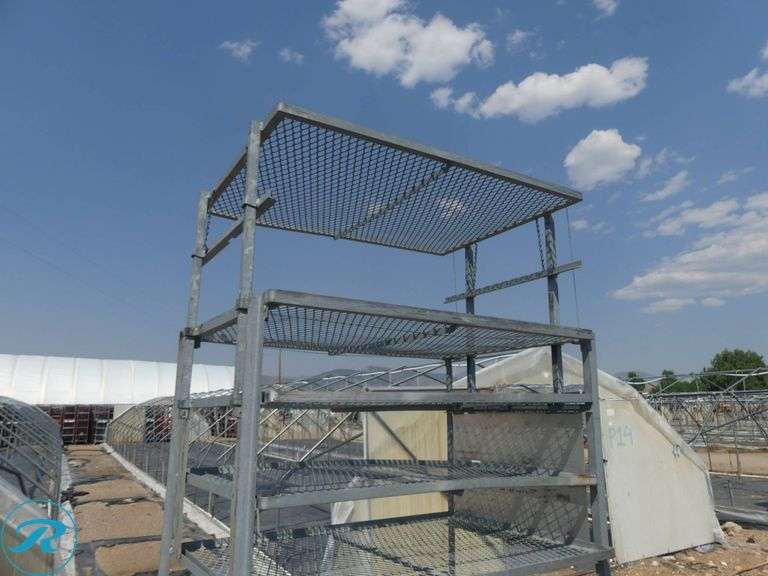 (68) Towable Multi-Tier Nursery Carts With Adjustable Height, 44″ x 32″ x 88″ or 100″ Height - Roller Auctions