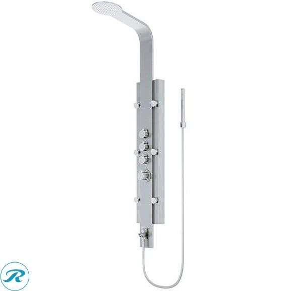 (1) New- VIGO Mateo Stainless steel 7-in Waterfall Shower Panel System ( Thermostatic Valve Included ) (total of 1)