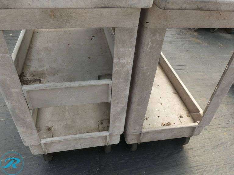 (2) Utility Carts, 2-Tier and 3-Tier - Roller Auctions