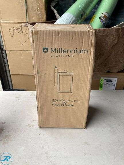 (1) New- Millennium Lighting Wheatland 1 -Light 17.5-in H Black Hardwired Dark Sky Outdoor Wall Light (Total of 1 Light) - Roller Auctions