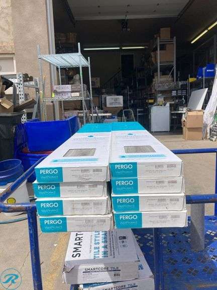 (8) New- Pergo DuraCraft +WetProtect English Isle Oak 20-mil x 7-1/2-in W x 47-in L Waterproof Luxury Vinyl Plank Flooring ( 17.43-sq ft Carton ) (total of 139.44 Sq ft Total) - Roller Auctions
