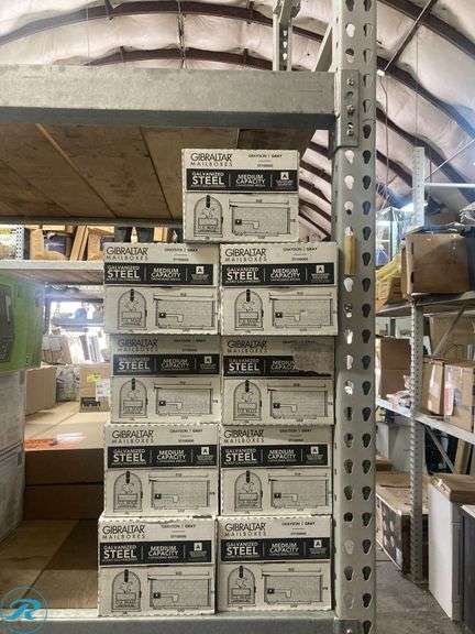 (9) New- Gibraltar Mailboxes Grayson Metal Standard Mailbox Gray - Roller Auctions