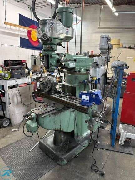 Bridgeport 2-Axis Vertical Milling Machine (Rotary Chuck and Vise Not Included)