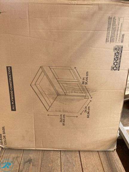 (6) Cabinets (1) RELIABILT Monroe 36-in W x 34.5-in H x 24-in D Basil Green Base Ready to assemble (RTA) Plywood Cabinet (Recessed Panel Shaker) (2) RELIABILT Cabinet End Panel 48-in W x 36-in H x 0.47-in D Basil Green Painted (Wall Cabinet End Panel) (2) RELIABILT Cabinet End Panel 42-in W x 96-in H x 0.25-in D Basil Green Painted (1) Reliabilt 18" x 30" x 12" d Basil Green Ready to assemble plywood cabinet (total of 6 cabinets) - Roller Auctions