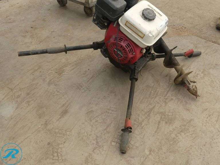 2-Person Earth Auger, Honda GX160 5.5 HP With 6″ Auger Bit - Roller Auctions
