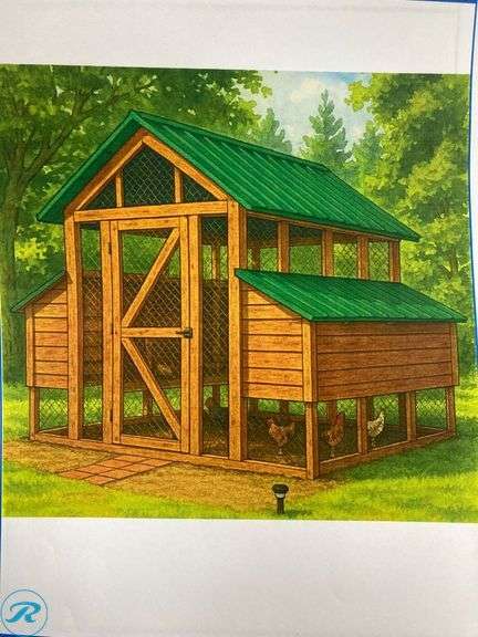 (1) New- 10' x 12' Chicken Coop Kit build it yourself Larkspur Brand (total of 1) - Roller Auctions