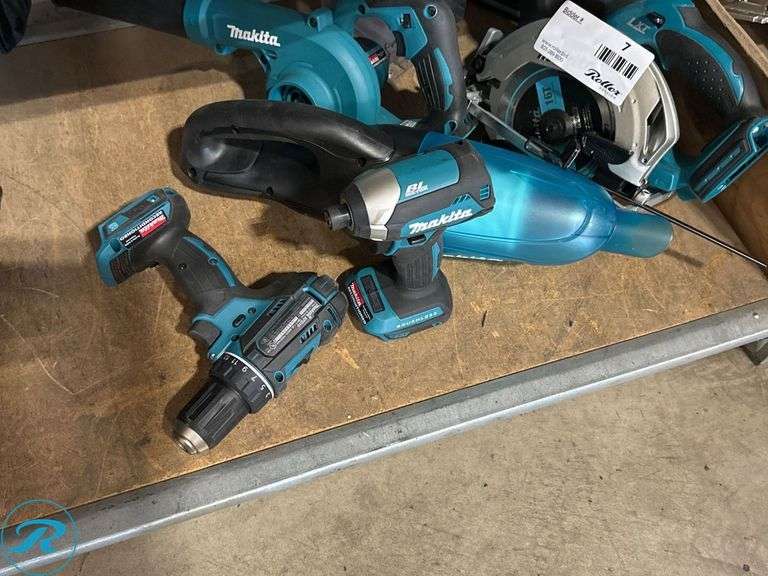 (6) Makita 18V Power Tools With Bag - Roller Auctions