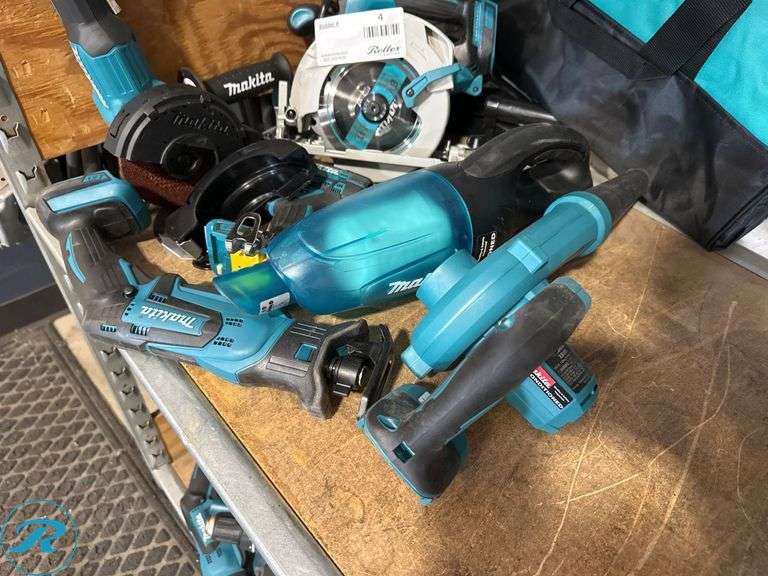 (6) Makita 18V Power Tools With Bag - Roller Auctions