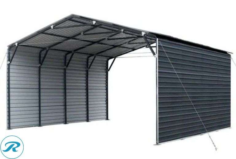 New Land Honor LHR-CP2020F All Steel Carport, 20' x 20' - Roller Auctions