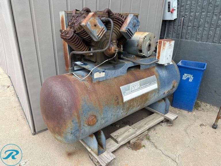 Horizontal Air Compressor, 230/460V, 3PH (Inoperable)
