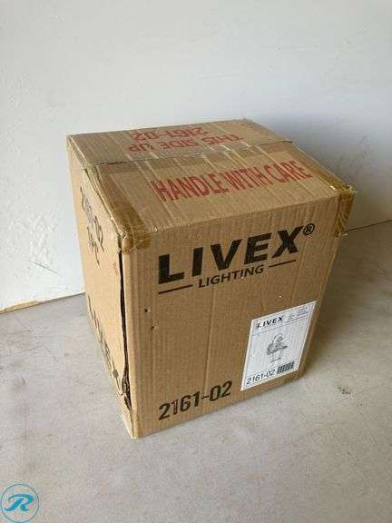 (1) New- Livex Lighting Georgetown 1 -Light 14-in H Polished Brass Hardwired Outdoor Wall Light (total of 1) - Roller Auctions