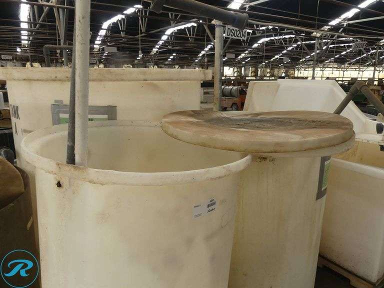 (4) Plastic Chemical Mixing Tanks - Roller Auctions