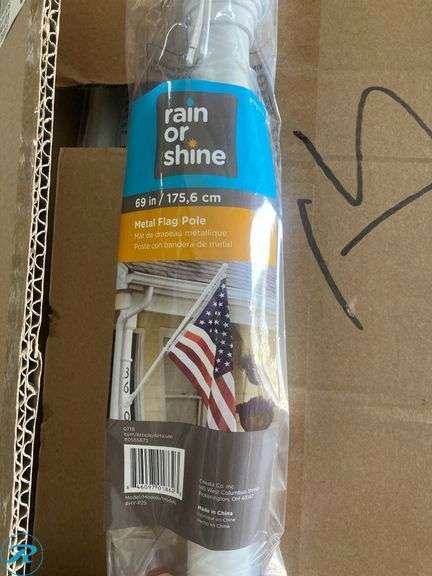 (60) New- Rain or Shine 5.75" Metal House Flag Pole - Roller Auctions
