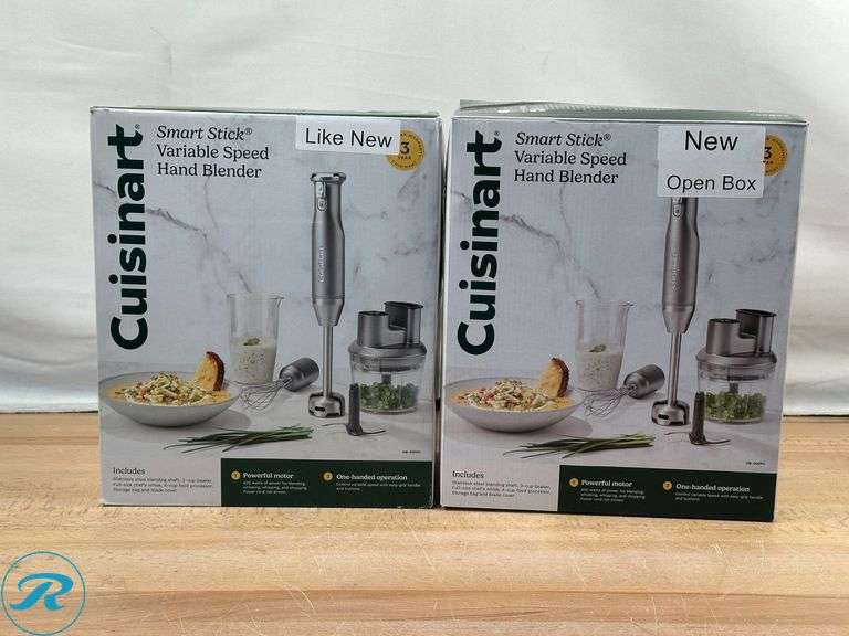 (2) Cuisinart: Smart Stick Hand Blender-(1)New/ Open Box, (1) Like New