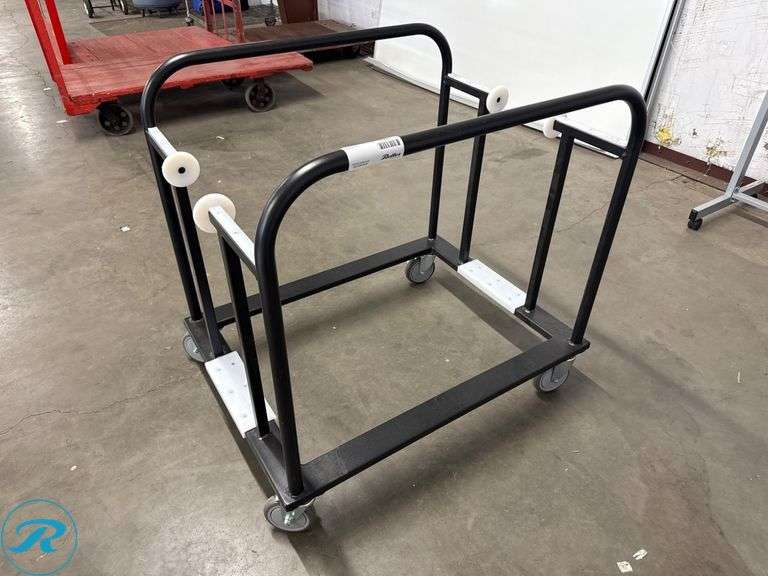 Metal Material Handling Cart with Casters - Roller Auctions