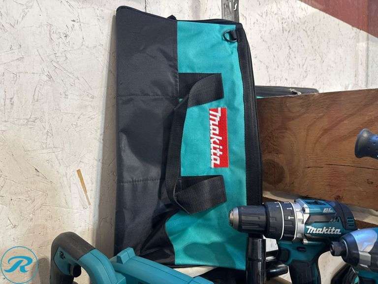(7) Makita 18V Power Tools with Bag - Roller Auctions