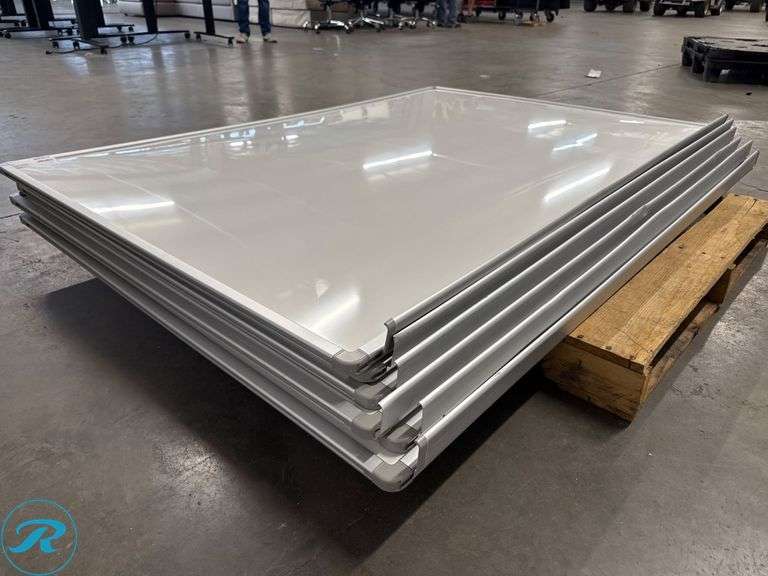 (5) Whiteboards with Aluminum Frames, 72” x 48” - Roller Auctions