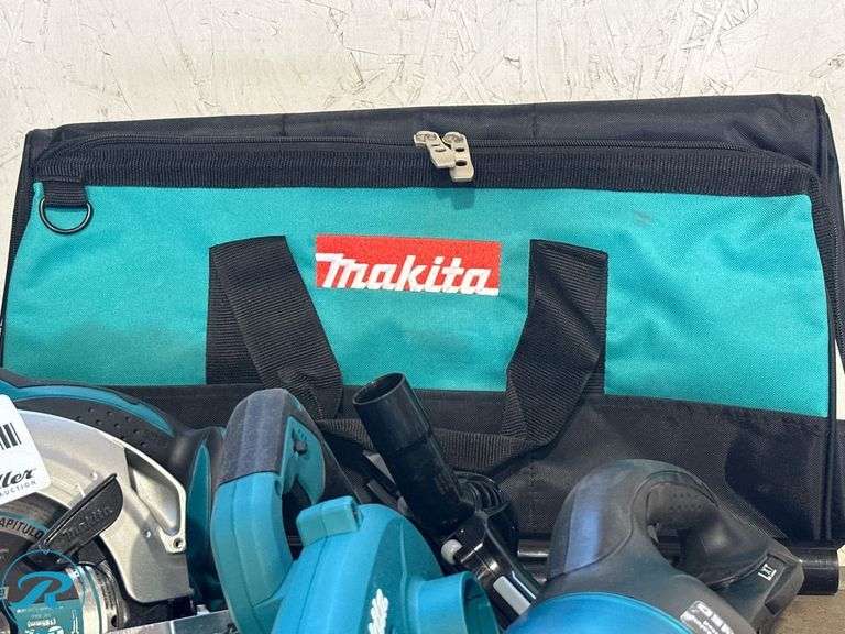 (5) Makita 18V Power Tools With Bag - Roller Auctions