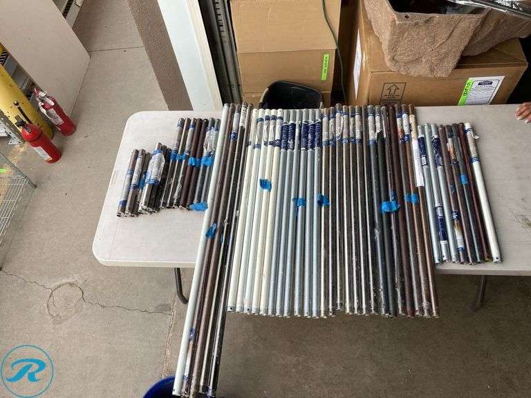 (56) New- Assorted Universal Ceiling Fan Downrod (all different sizes see photos) (total of approx 56 items) - Roller Auctions