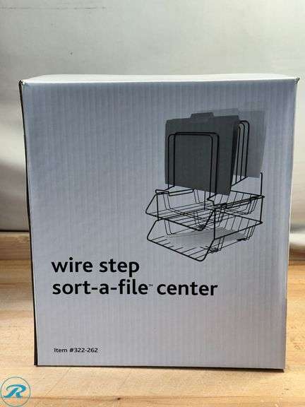 (5) Brenton Studio® Wire Step Sort-A-File™ Center, Black- New - Roller Auctions