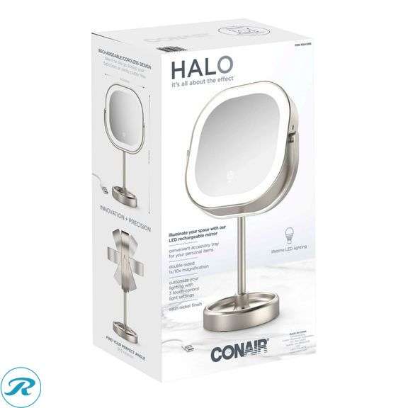 Conair LED Double-Sided 1x/10x Vanity Mirror - New - Roller Auctions