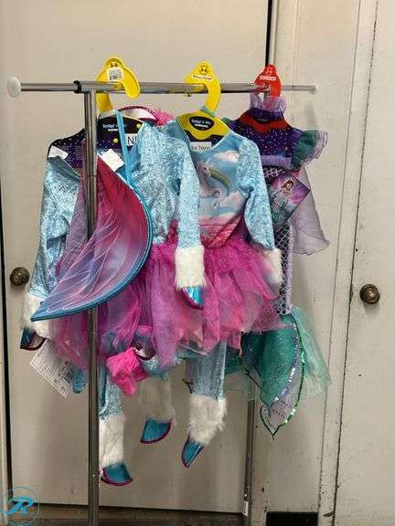 (2) Kid's Unicorn Costume, Age 5-6- (1) New,(1) Like New; Kid's Mermaid Costume- Like New