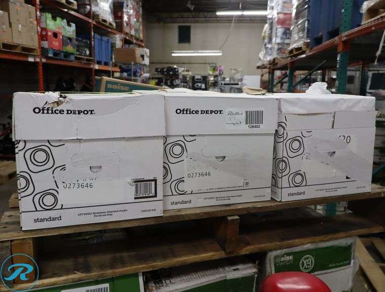 (3) Office Depot Copy Paper 5000pc Per Case, 8.5" x 11", 92 Brightness, 20 Pounds - New/Damaged Box/Few Damaged - Roller Auctions