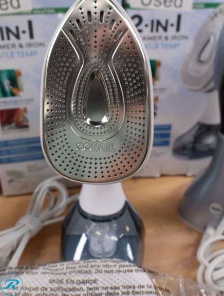 (3) Conair 2-in-1 Steamer & Iron with Gentle Temp - Used - Roller Auctions