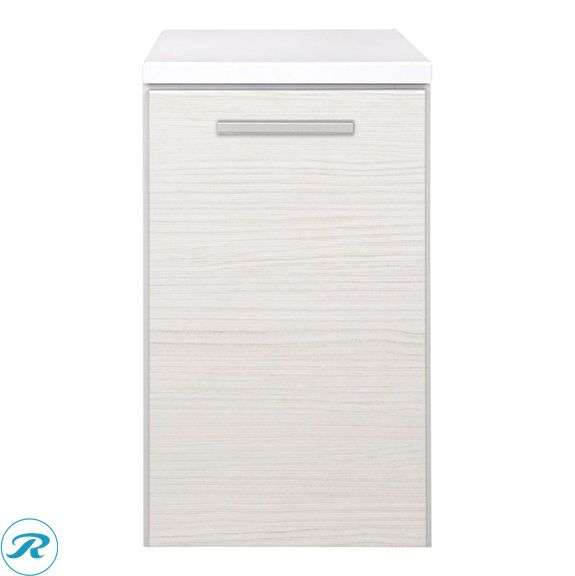 (1) New- Style Selections Acadia 12-in White Floating Bathroom Vanity with White Cultured Marble Top