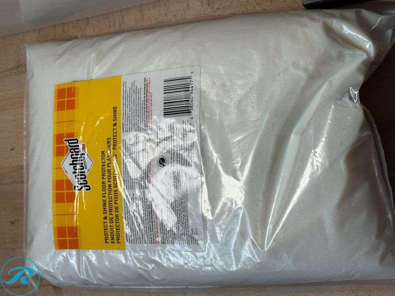 Scotchgard™ Protect And Shine Floor Protector, 1 Gallon, Bag- New; Office Depot® Brand Plastic 3-Drawer Storage Cart, Black- New; (2) IRIS® Plastic Storage Container With Handles/Latch Lid, 22" x 16 1/2" x 13", Clear- New; Optimus 16" Adjustable Oscillating Stand Fan With Remote Control, White - Roller Auctions