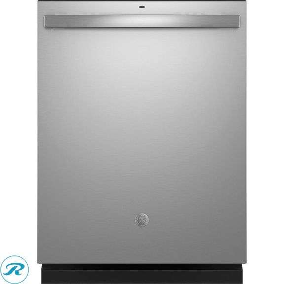 (1) New- GE 24-in Top Control Built-in Dishwasher With Third Rack ( Fingerprint Resistant Stainless Steel ) ENERGY STAR, 50-Decibel Very Quiet Sound Level (some minor dents see photos) - Roller Auctions