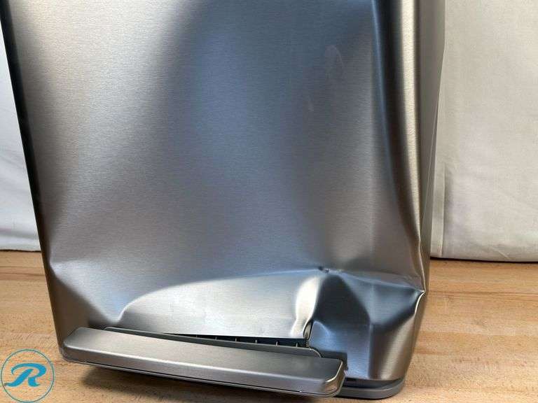 (2) Kohler 47L Step Trash Can - New - (1) Heavily Dented, (1) Small Dent - Roller Auctions