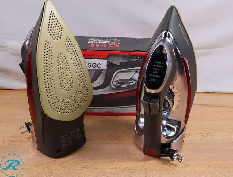 (2) CHI Electronic Clothing Iron with Retractable Cord - Used