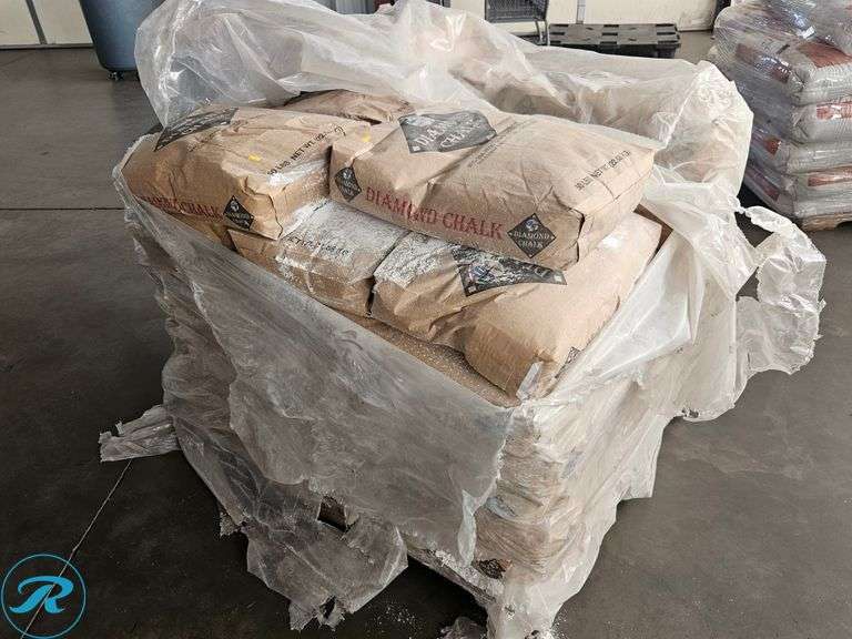 Pallet Of G&S Solutions Diamond Chalk For Sports Fields, (48) 50 Lb Bags - Roller Auctions